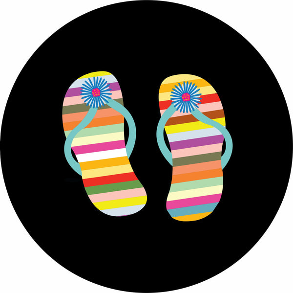 Flip Flops Spare Tire Cover-Custom made to your exact tire size