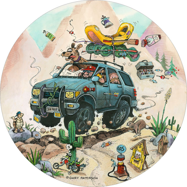 Great Escape Spare Tire Cover Gary Patterson©-custom made to your exact tire size