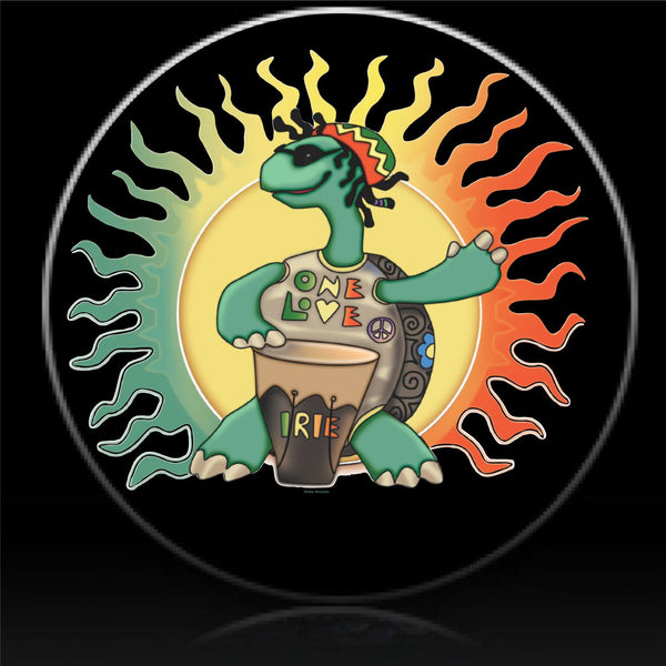 Turtle drum player spare tire cover