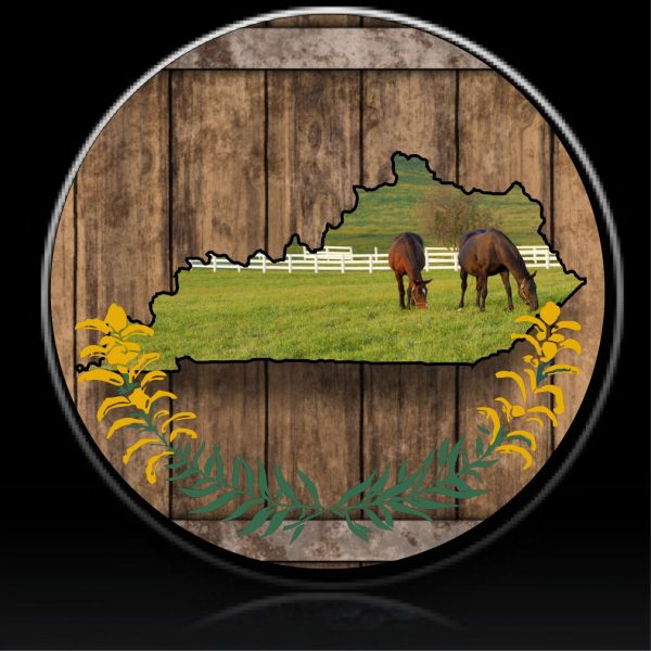 Kentucky flag spare tire cover
