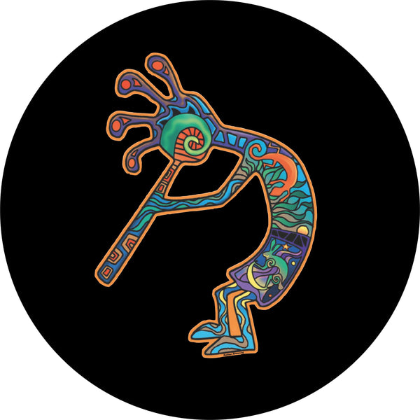 Kokopelli Australian Spare Tire Cover Kathleen Kemmerling©-Custom made to your exact tire size