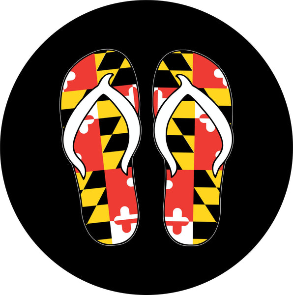 Maryland Flip Flops Spare Tire Cover-Custom made to your exact tire size