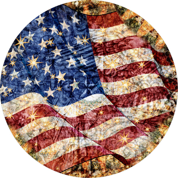 American Flag Old Glory Spare Tire Cover Dan Morris©-Custom made to your exact tire size