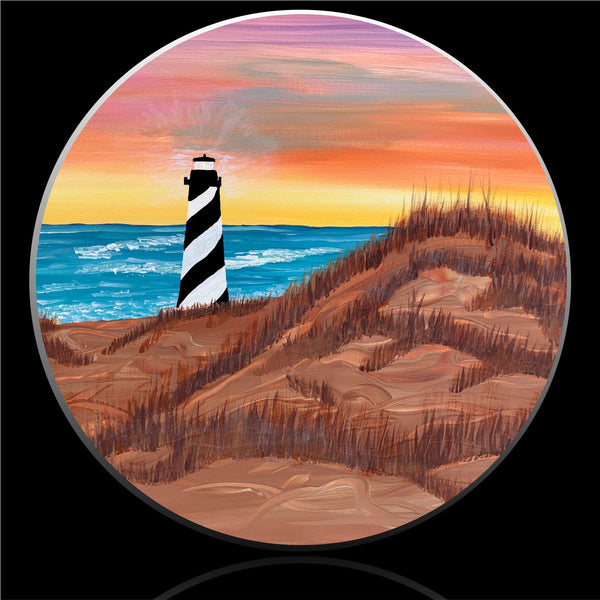 Outer Banks Lighthouse Spare Tire Cover-Custom made to your exact tire size