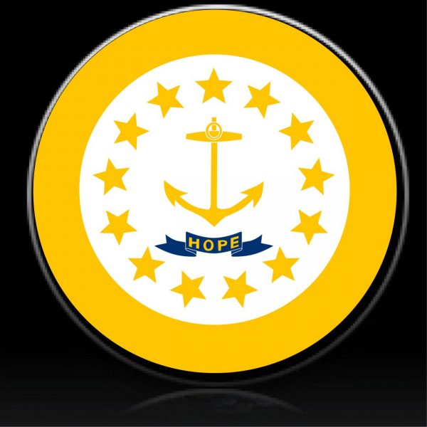Rhode Island flag spare tire cover