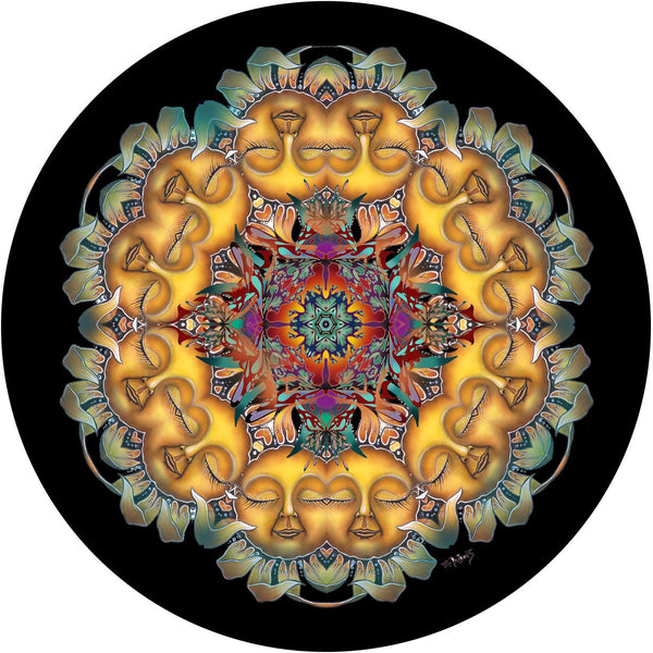 Sunflower Sleeping Spare Tire Cover Mike Dubois©-Custom made to your exact tire size