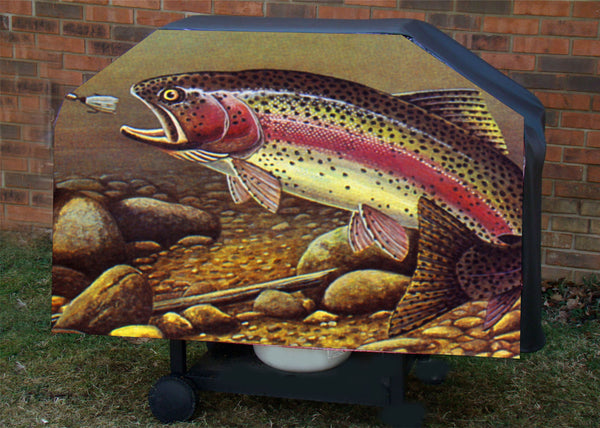 Trout BBQ Grill Cover Custom Made For Any Size Grill