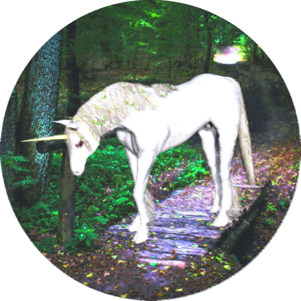Horse Unicorn Mythical Forest Spare Tire Cover