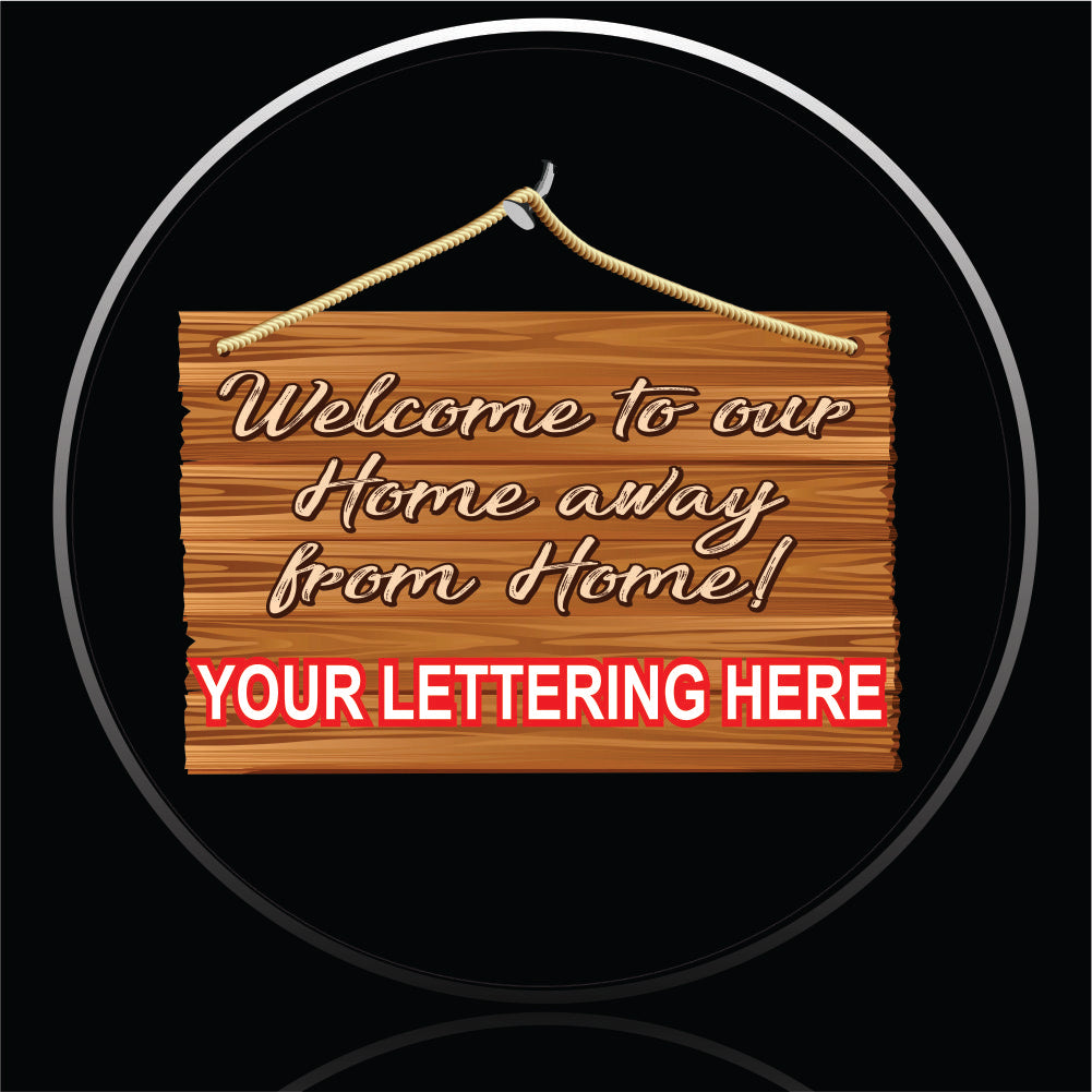 welcome to our home away from home spare tire cover