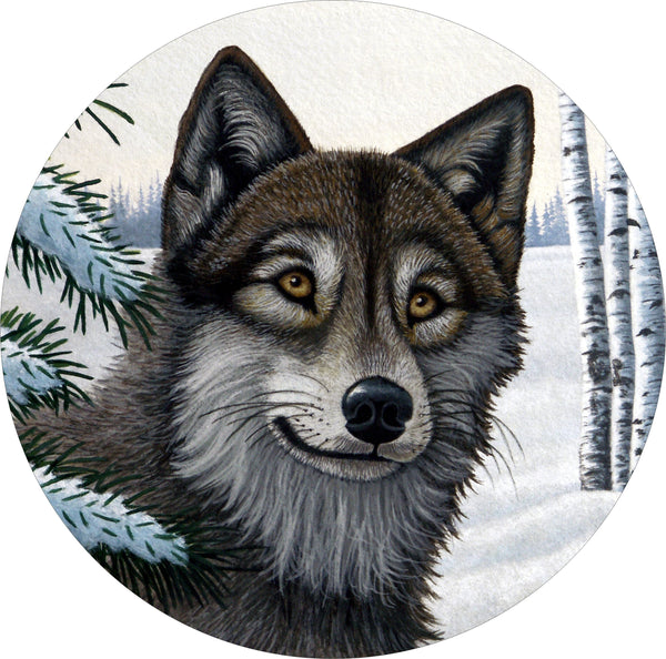 Wolf Unforgiven Spare Tire Cover Michael Matherly©-Custom made to your exact tire size
