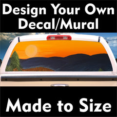 A Custom Mural for window 50/50 Perforated Material