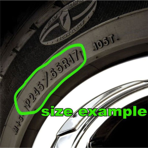 spare tire cover tire size