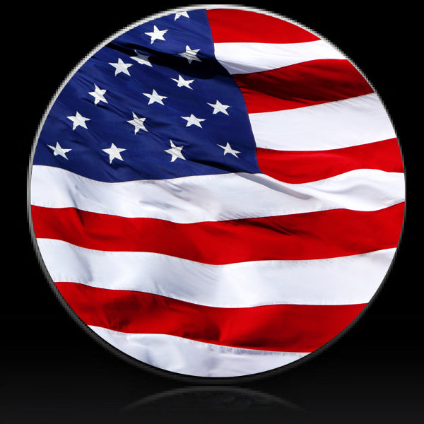 American flag spare tire cover