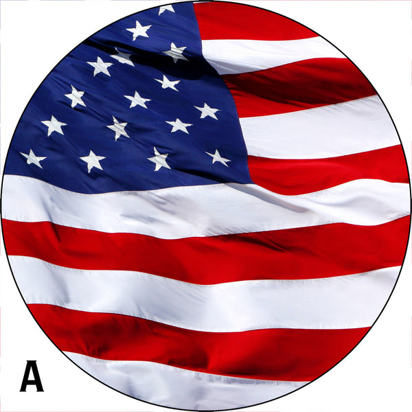 American Flag Spare Tire Cover -Custom made to your exact tire size