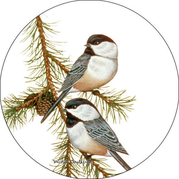 Birds Chic and dee Spare Tire Cover Michael Matherly©-Custom made to your exact tire size