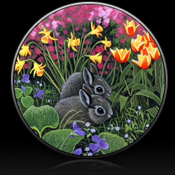bunny cotton tails spare tire cover