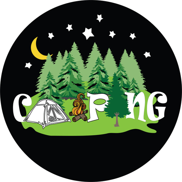Camping TENT Spare Tire Cover-Custom made to your exact tire size