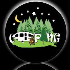 Camping POP UP CAMPER Spare Tire Cover-Custom made to your exact tire size