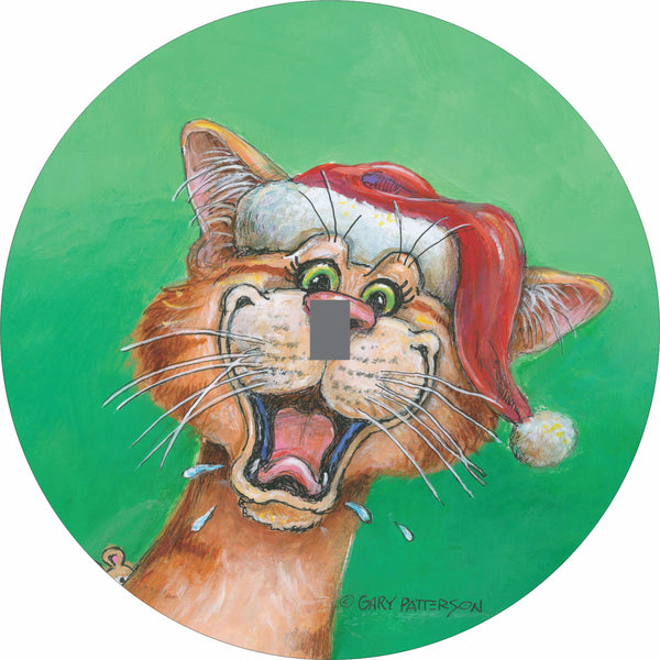 Cat Meowy Christmas Spare Tire Cover Gary Patterson©-Custom made to your exact tire size