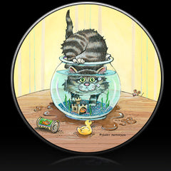 Cat Fishful Thinking Spare Tire Cover Gary Patterson©-Custom spare tire covers
