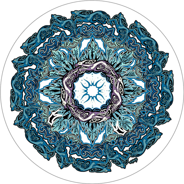 Celtic Mandala Spare Tire Cover Mike Dubois©-Custom made to your exact tire size