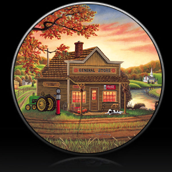 Country general store spare tire cover