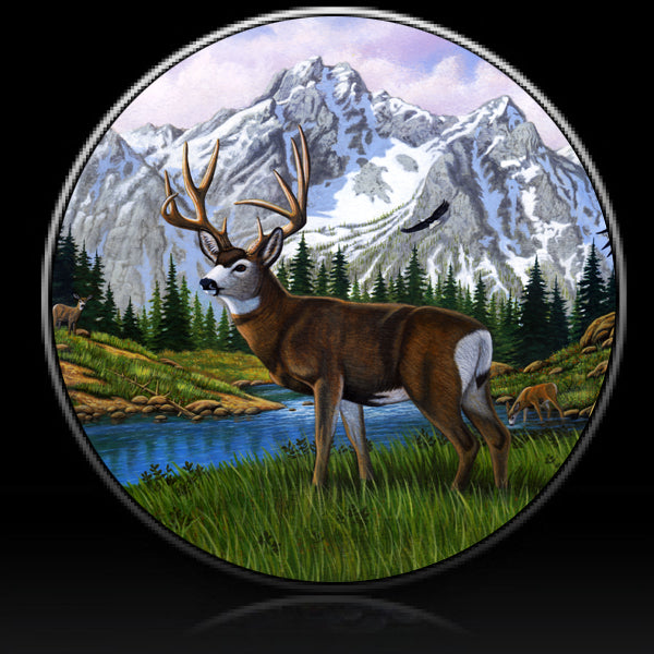 Deer in all his majesty spare tire cover