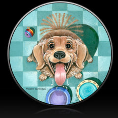 Dog Feed Me Spare Tire Cover Gary Patterson©-Custom made to your exact tire size