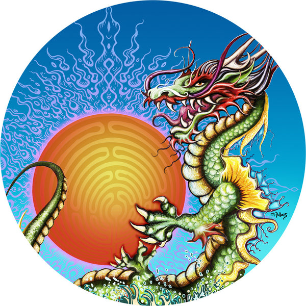 Dragon and Sun Spare Tire Cover Mike Dubois©-Custom made to your exact tire size