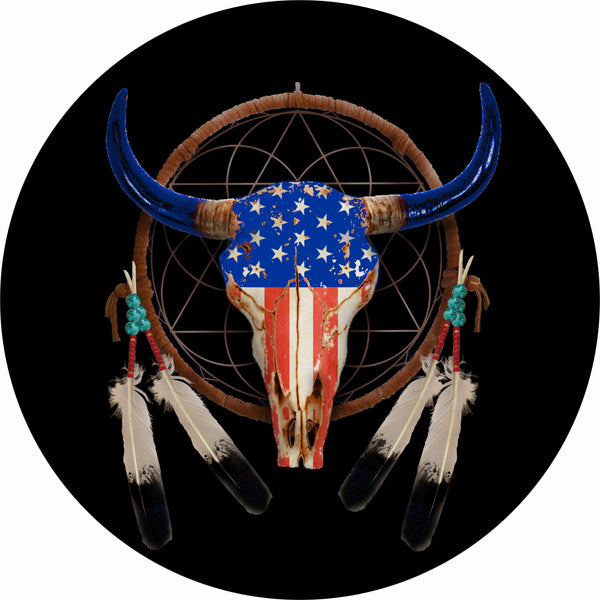 Dream Catcher Americana Spare Tire Cover Charron©- Custom made to your exact tire size