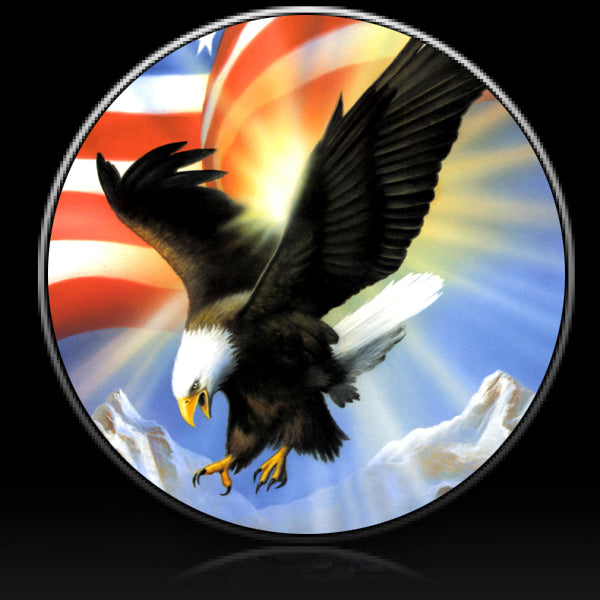 Eagle US Flag spare tire cover