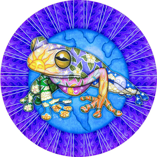 Earth Frog WAVE Spare Tire Cover Dan Morris©-Custom made to your exact tire size