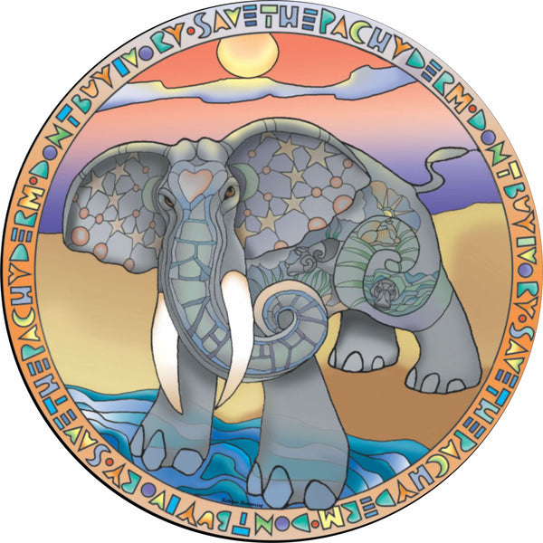 Elephant Pachyderm Spare Tire Cover Kathleen Kemmerling©