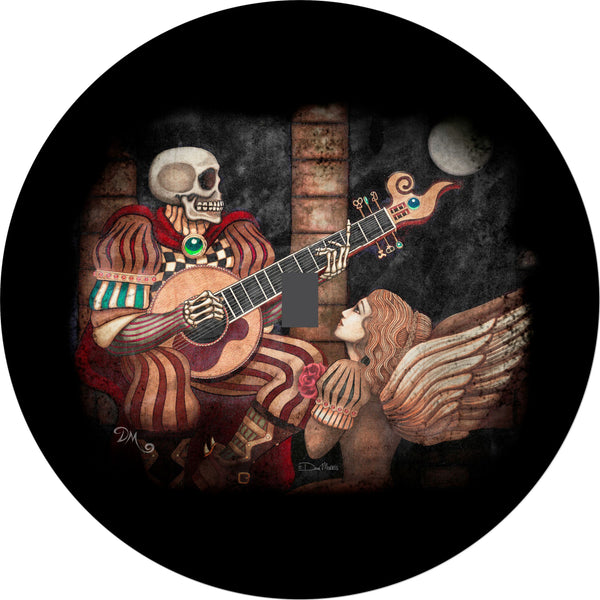 Skeleton Eternal Angel Spare Tire Cover Dan Morris©-custom made to your exact tire size