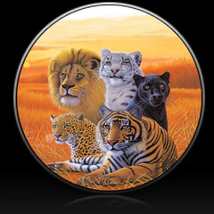 Lions, Tigers and Big Cats Spare Tire Cover Michael Matherly©-Custom made to your exact tire size
