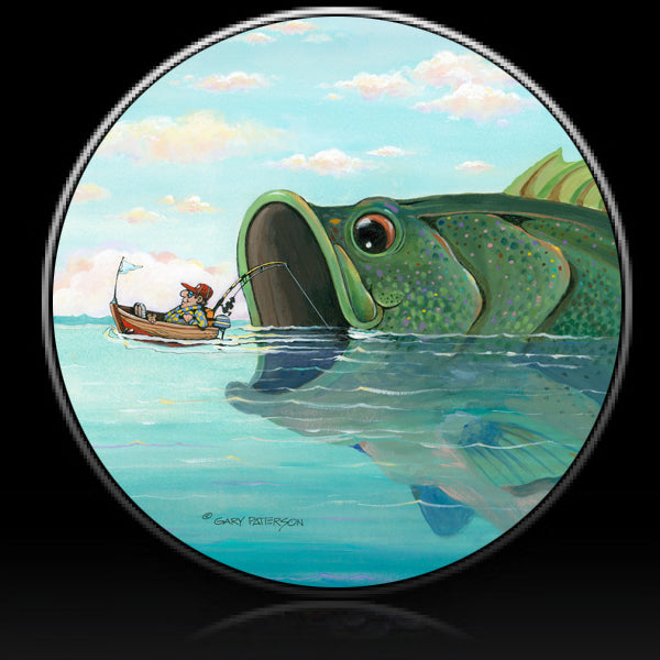 Fish lazy day fishing spare tire cover