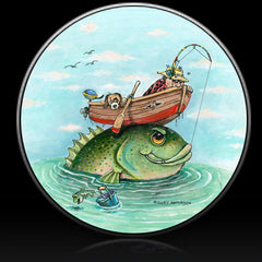 Fish Catch of the day Spare Tire Cover Gary Patterson©-Custom made to your exact tire size