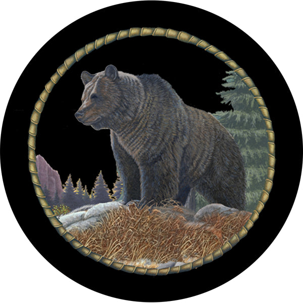 Bear Grizzly Spare Tire Cover Michael Matherly©-Custom made to your exact tire size