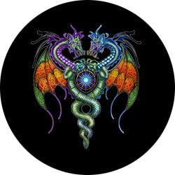 Medical Guardian Dragon Spare Tire Cover Mike Dubois©-Custom made to your exact tire size