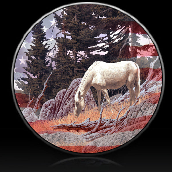 Tire Cover Central Horse Morning Mist Spare Tire Cover  (Custom Made to Your tire Size-See menu) 価格比較