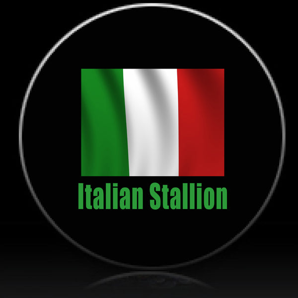 Italy flag Italian Stallion spare tire cover