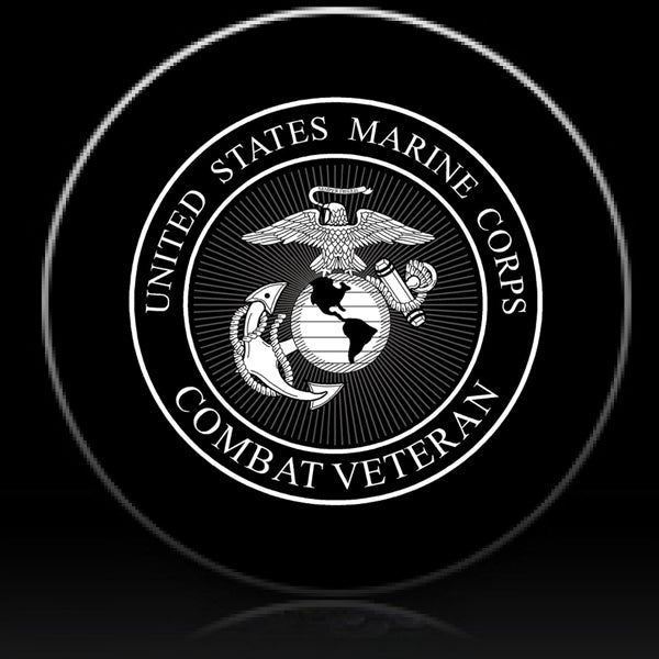 Marines black and white spare tire cover