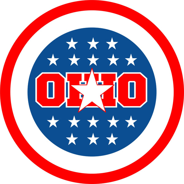 Ohio Flag Spare Tire Cover- Custom made to your exact tire size