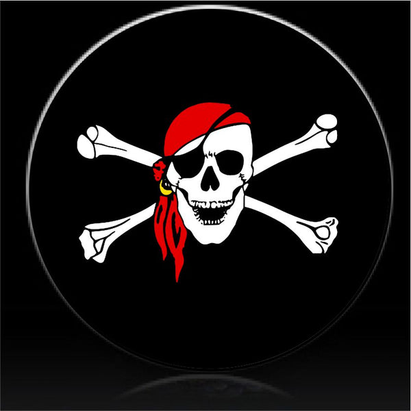 Skull and Crossbones Spare Tire Cover-Custom made to your exact tire size