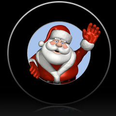 Santa waving Spare Tire Cover-Custom made to your exact tire size