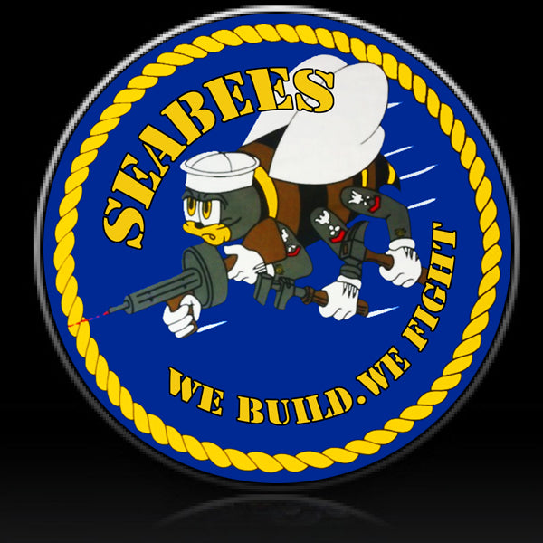 Navy sea bees spare tire cover