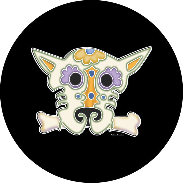 Skull Sugar Pets Spare Tire Cover Kathleen Kemmerling©-Custom made to your exact tire size
