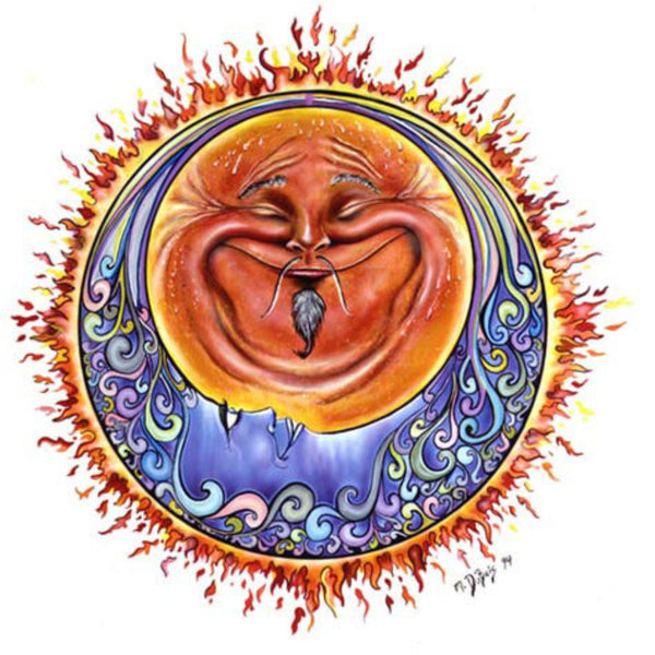 Sun and Moon Smiley Spare Tire Cover Mike Dubois©-Custom made to your exact tire size
