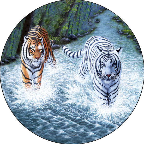 Tigers Majestic & Wild Spare Tire Cover Michael Matherly©-Custom made to your exact tire size