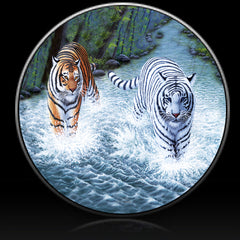 Tigers Majestic & Wild Spare Tire Cover Michael Matherly©-Custom made to your exact tire size